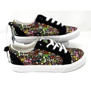 GroundUp Big Kids Size 5 Super Mario Bros. Vans Style Lace‎ Up Shoes